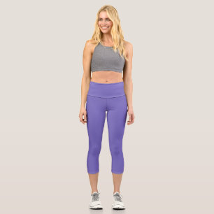 Blue-violet (Crayola)(solid colour)  Capri Leggings