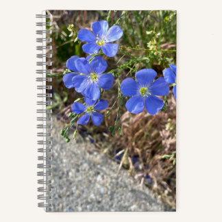Blue Violet Flower Journal