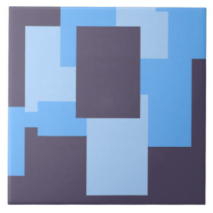 Blue + Violet Rectangle Pattern Tile