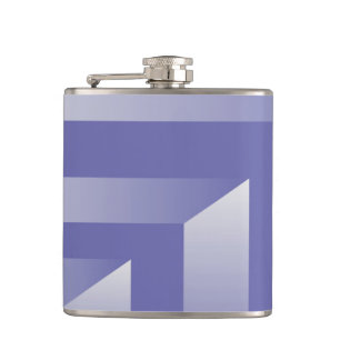 Blue violet shades hip flask