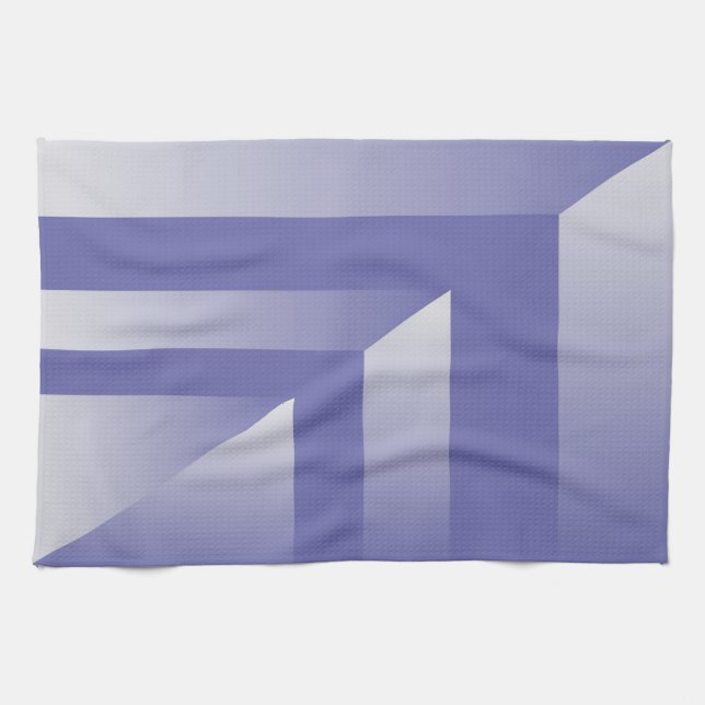 Blue violet shades tea towel (Horizontal)