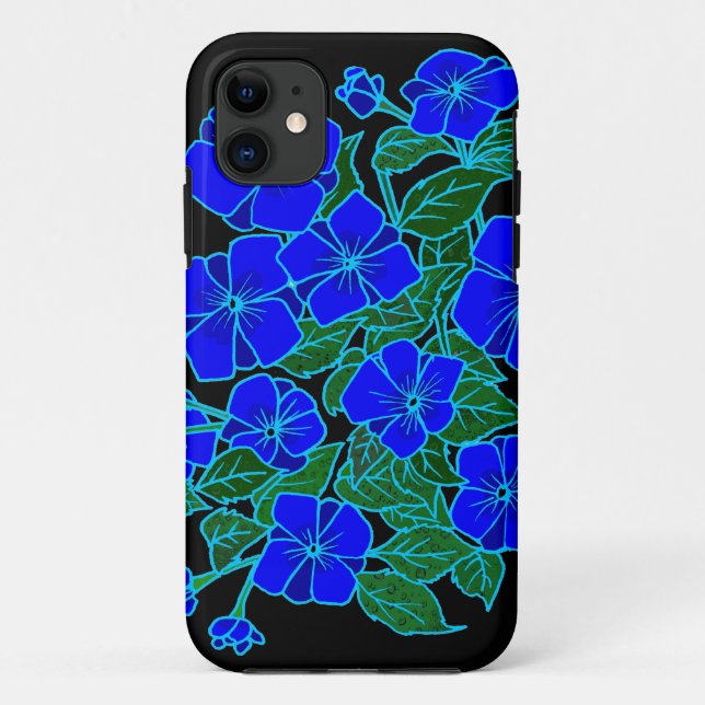 Blue Violets #1 Case-Mate iPhone Case (Back)