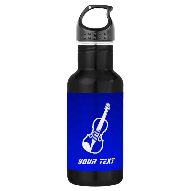 Blue Violin 532 Ml Water Bottle (Front)