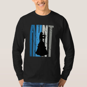 Blue Violin Aunt Violinist Plays The Violin Musica T-Shirt