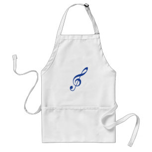 Blue Violin key Standard Apron