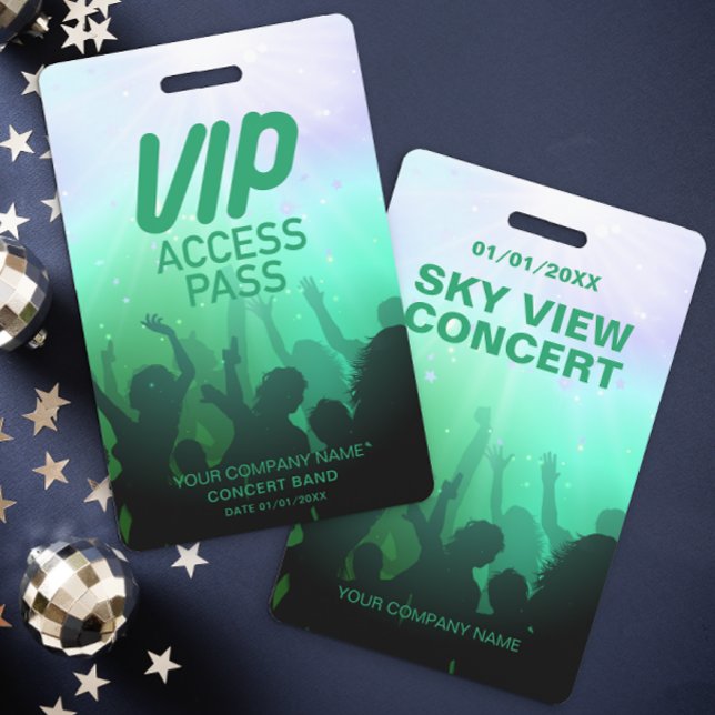 Blue VIP All Access Concert Badge ID Badge (Creator Uploaded)