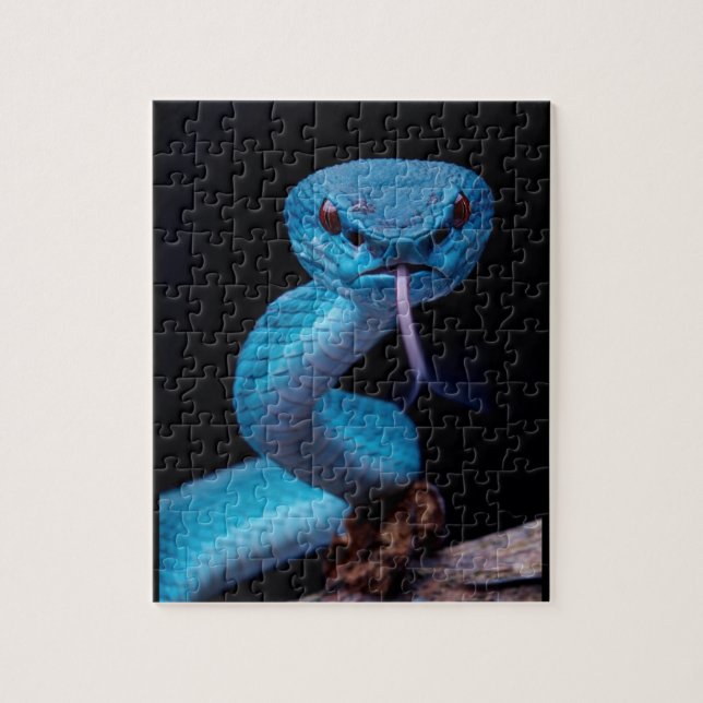 Blue viper snake 110 piece Puzzle (Vertical)