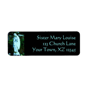 Blue Virgin Mary Statue