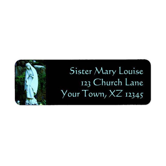 Blue Virgin Mary Statue (Front)