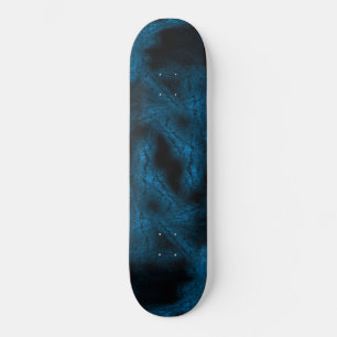 Blue virus pattern skateboard
