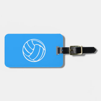 Blue Volleyball Luggage Tag