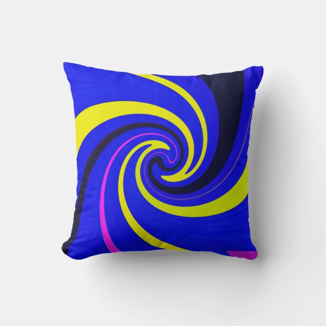 Blue vortex cushion (Front)