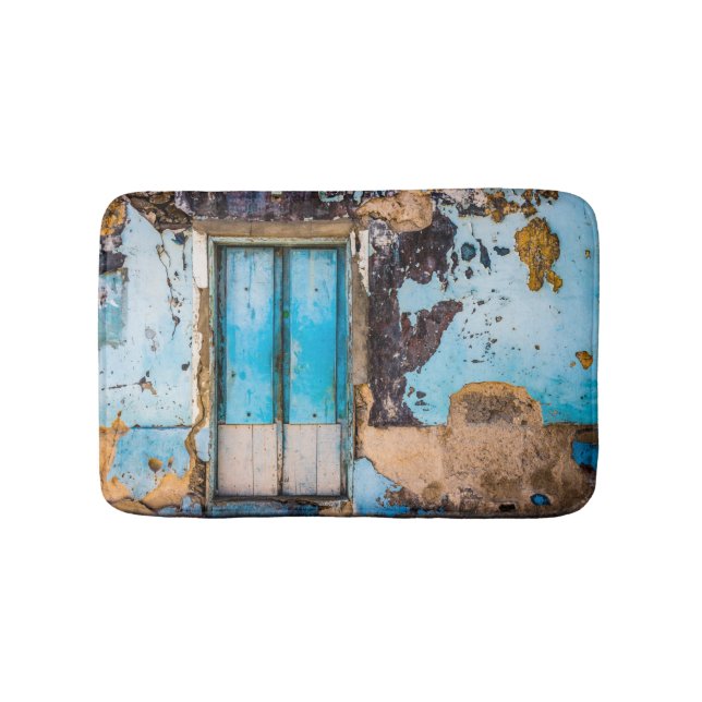 Blue wall and door bath mat (Front)