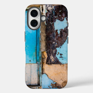 Blue wall and door iPhone 16 case