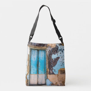 Blue wall and door crossbody bag