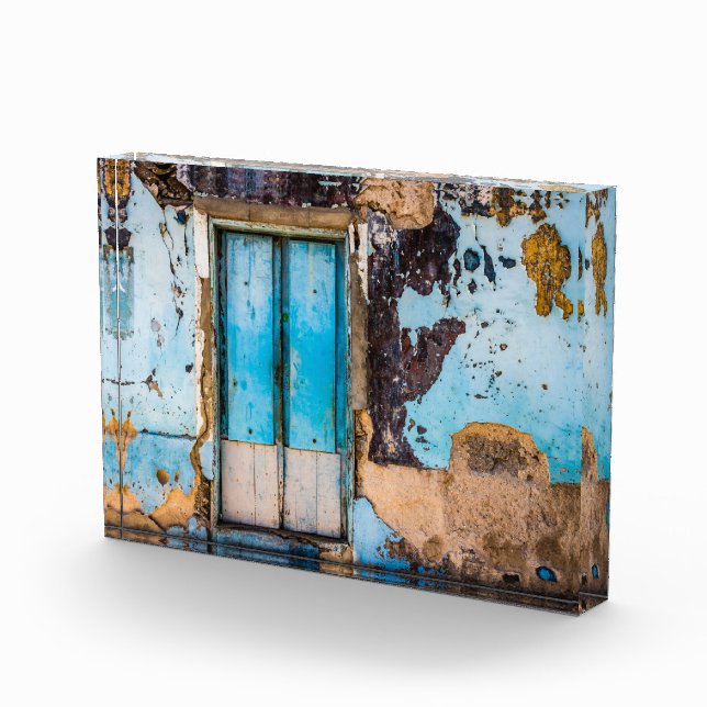 Blue wall and door photo block (Right)