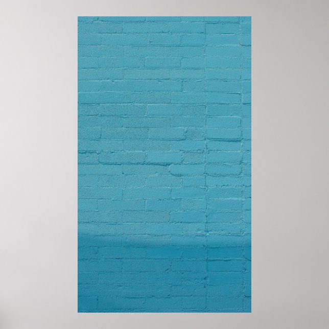 BLUE WALL BRICKS POSTER (Front)