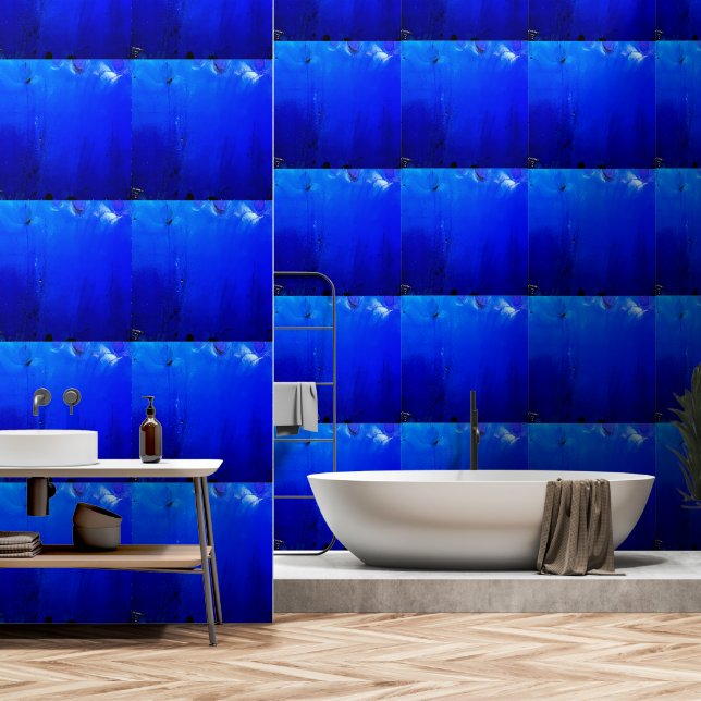 Blue Wallpaper  (Bathroom)