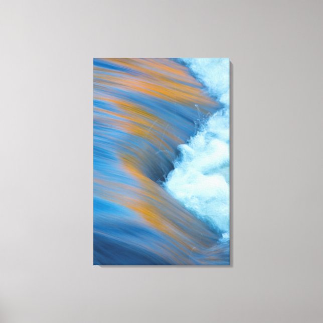 Blue water abstract, Canada Canvas Print (Front)