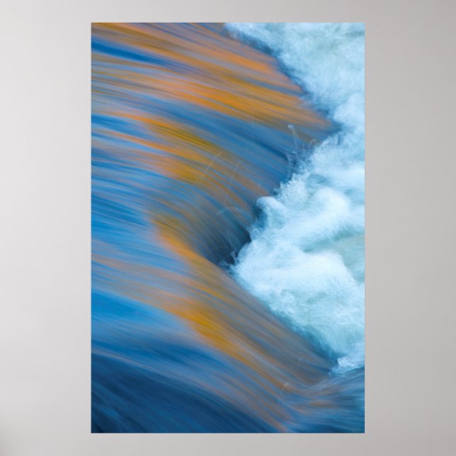 Blue water abstract, Canada Poster (Front)