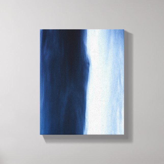 Blue Water Abstract Canvas Print (Front)