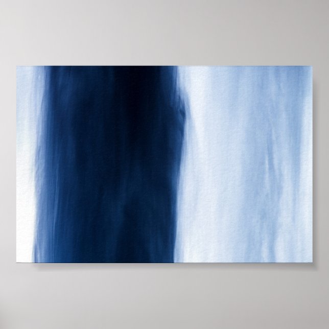 Blue Water Abstract Poster (Front)