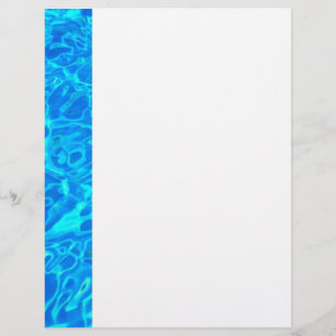 blue water background Letterhead