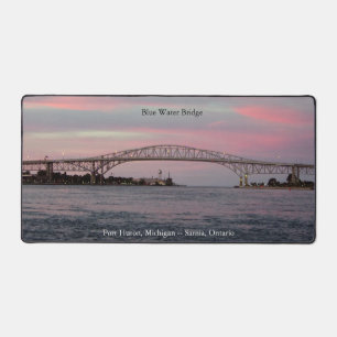 Blue Water Bridge desk mat