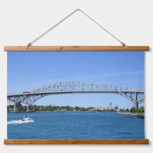 Blue Water Bridge Hanging Tapestry