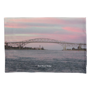 Blue Water Bridge pillow case