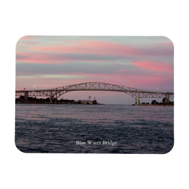 Blue Water Bridge rectanlge magnet (Horizontal)