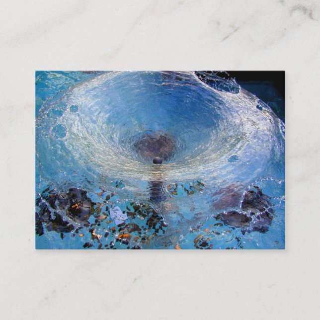 Blue Water Business Card (Front)