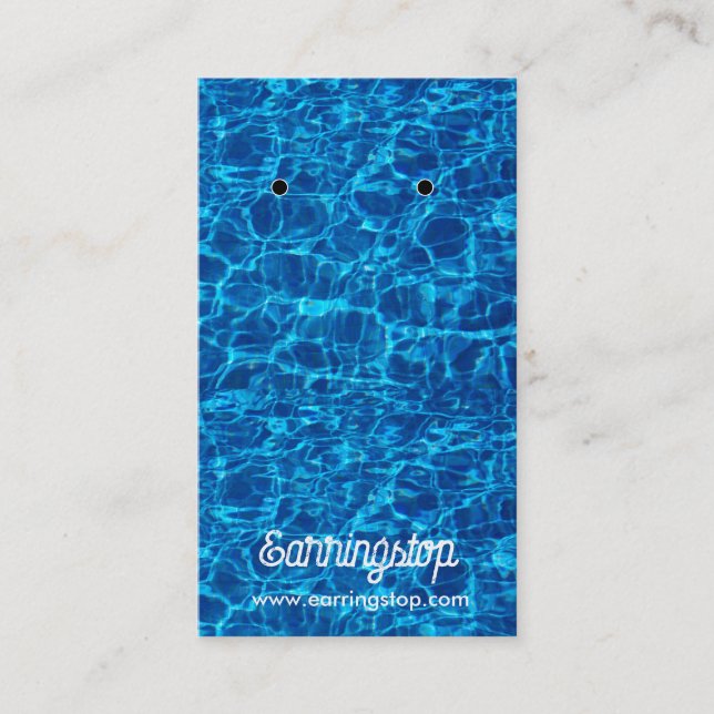 Blue Water Design Earring Cards (Front)