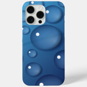 Blue Water Drop Texture iPhone 15 Pro Max Case