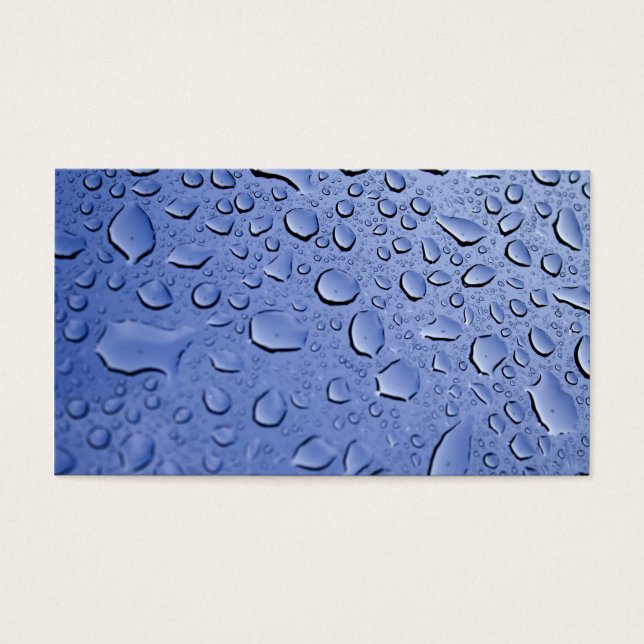 Blue Water Droplets (Front)