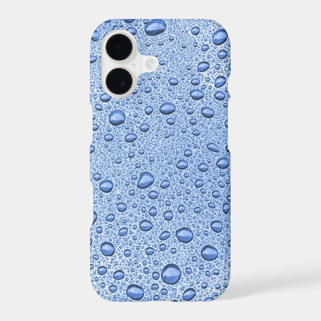 Blue water droplets (Back)