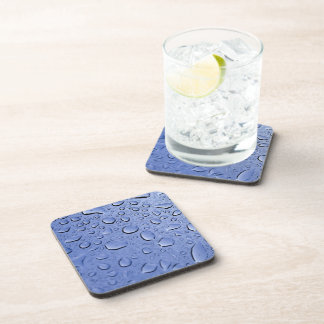 Blue Water Droplets Coaster