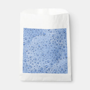 Blue water droplets favour bags
