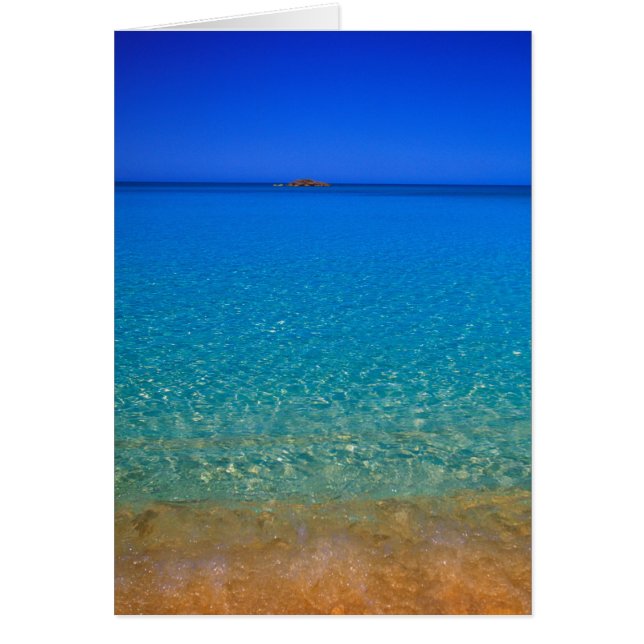 Blue water, Exuma Islands, Bahamas. (Front)