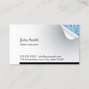 Blue Water Inside Swim Instructor Business Card