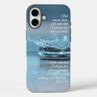 Blue Water Life never thirst Bible Verse John