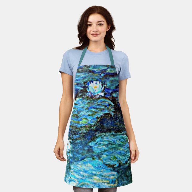 Blue Water Lilies by Monet Apron (Worn)
