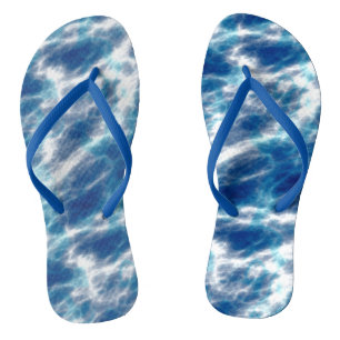 Blue Water Marble  Jandals