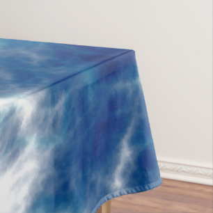 Blue Water Marble Tablecloth