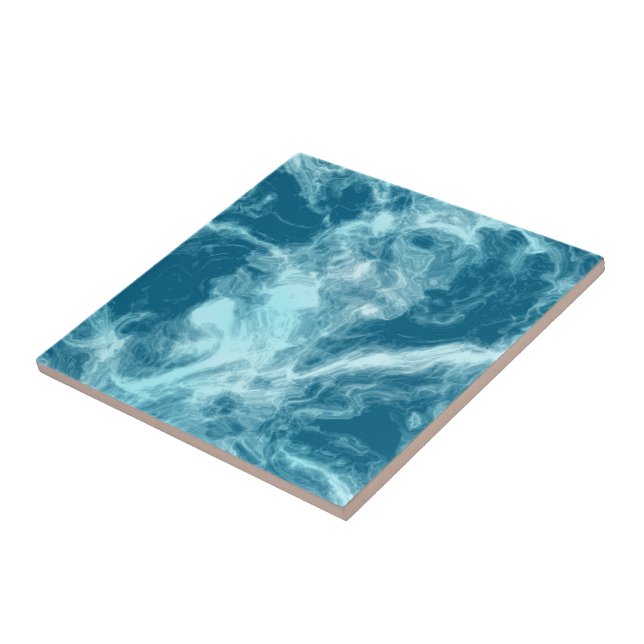 Blue Water Marble Tile (Side)