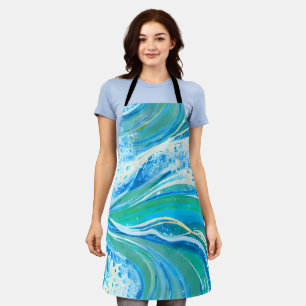 Blue Water Ocean Sea Waves Apron
