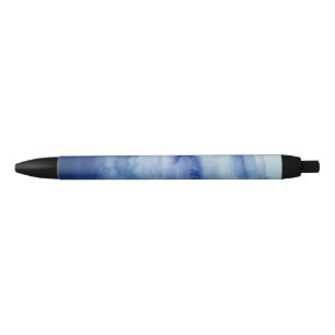 Blue Water Painting Texture Pattern Beach Black Ink Pen