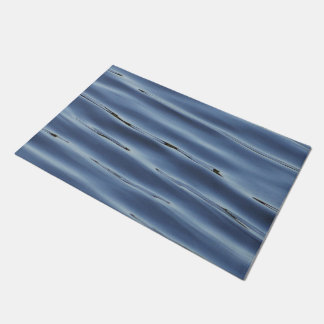 Blue water pattern doormat