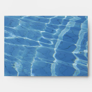 Blue water pattern envelopes