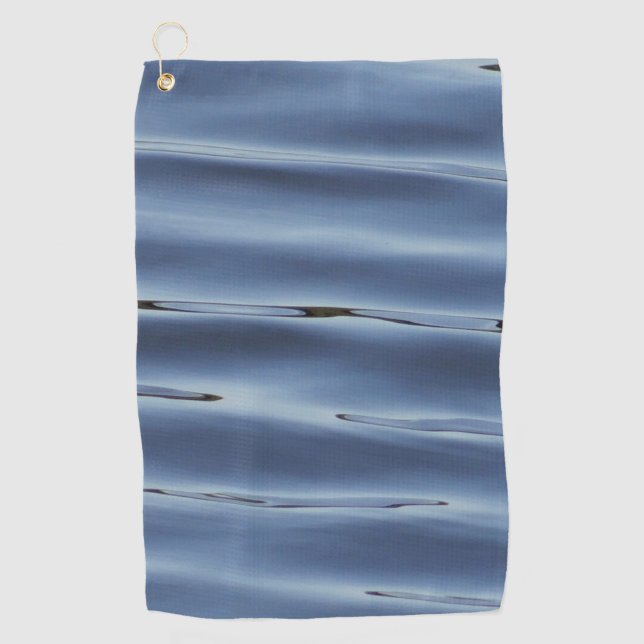 Blue water pattern golf towel (Front)